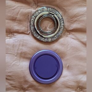 MagSafe Phone Grips Purple and Silver ‘Diamond’ Phone Grips